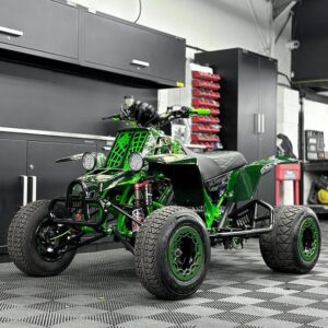 If you're looking for a powerful, fast, and iconic four-wheeler, the green yamaha banshee atv for sale is the perfect choice.