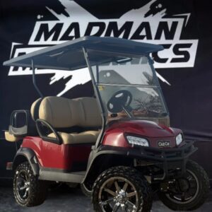 Red 2025 Club Car Tempo Lithium-Ion golf cart for sale