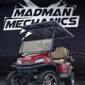 Red 2024 Club Car Tempo Lithium-Ion golf cart for sale