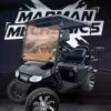 Black 2016 E-Z-GO RXV Lifted electric golf cart