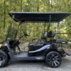 Black 2022 Yamaha Drive2 EFI gas 4 seater lifted golf cart - Image 4