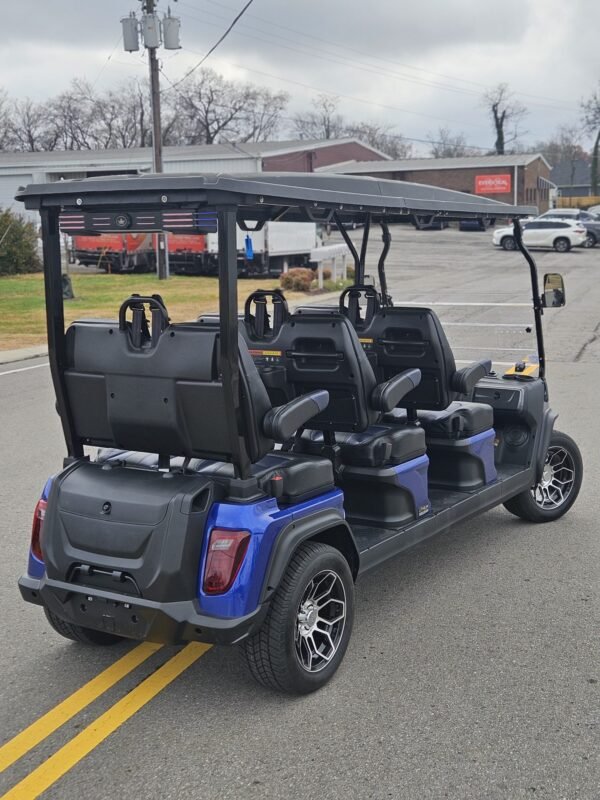 Blue 2025 Evolution D5 Ranger 6 Plus lithium Golf Cart - Mad Man ...