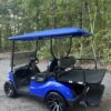 Blue 2022 Yamaha drive2 gas golf cart for sale - Image 6