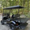 Black 2022 Yamaha Drive2 EFI gas 4 seater lifted golf cart - Image 6
